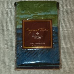 Raymond Waites Couture Peacock Standard Sham